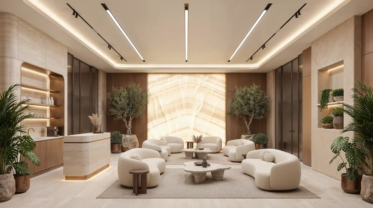 Indoor pool at the spa