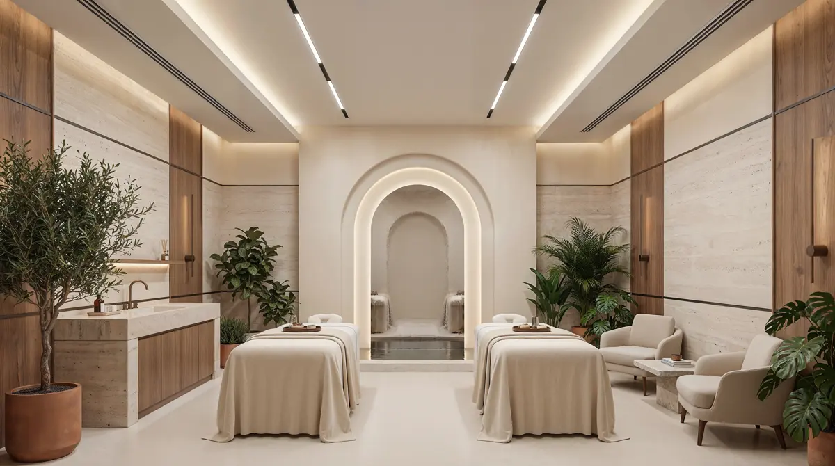 Spa treatment room
