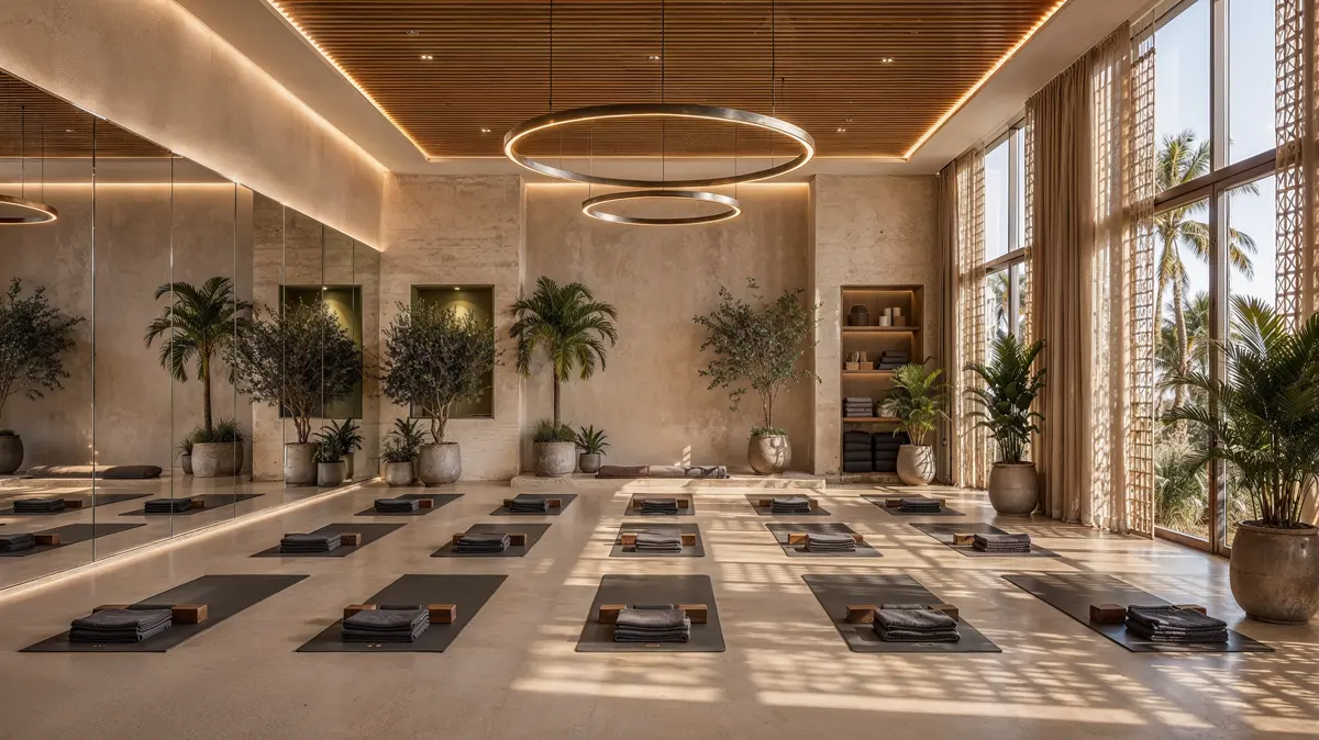 Yoga studio in the wellness centre